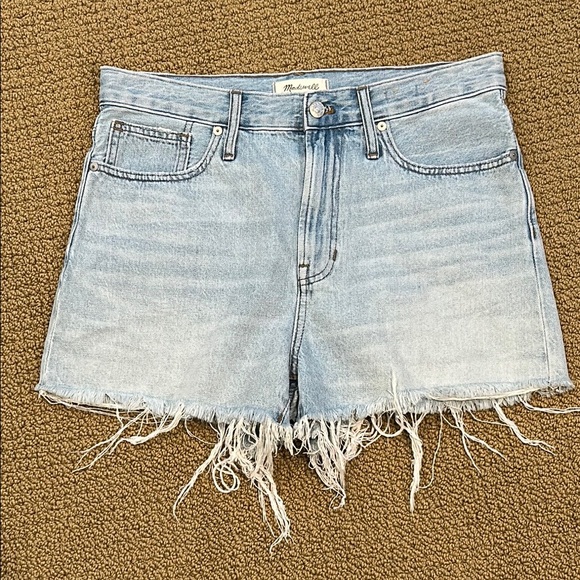 Short En Denim Madewell - Taille 25 - Ourlet Brut Et Effet Usé - Neuf Avec étiquettes
